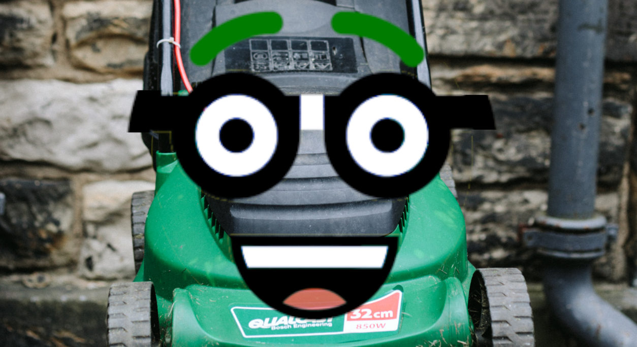 MEET DOUGLAS THE ELECTRIC LAWN MOWER 1
